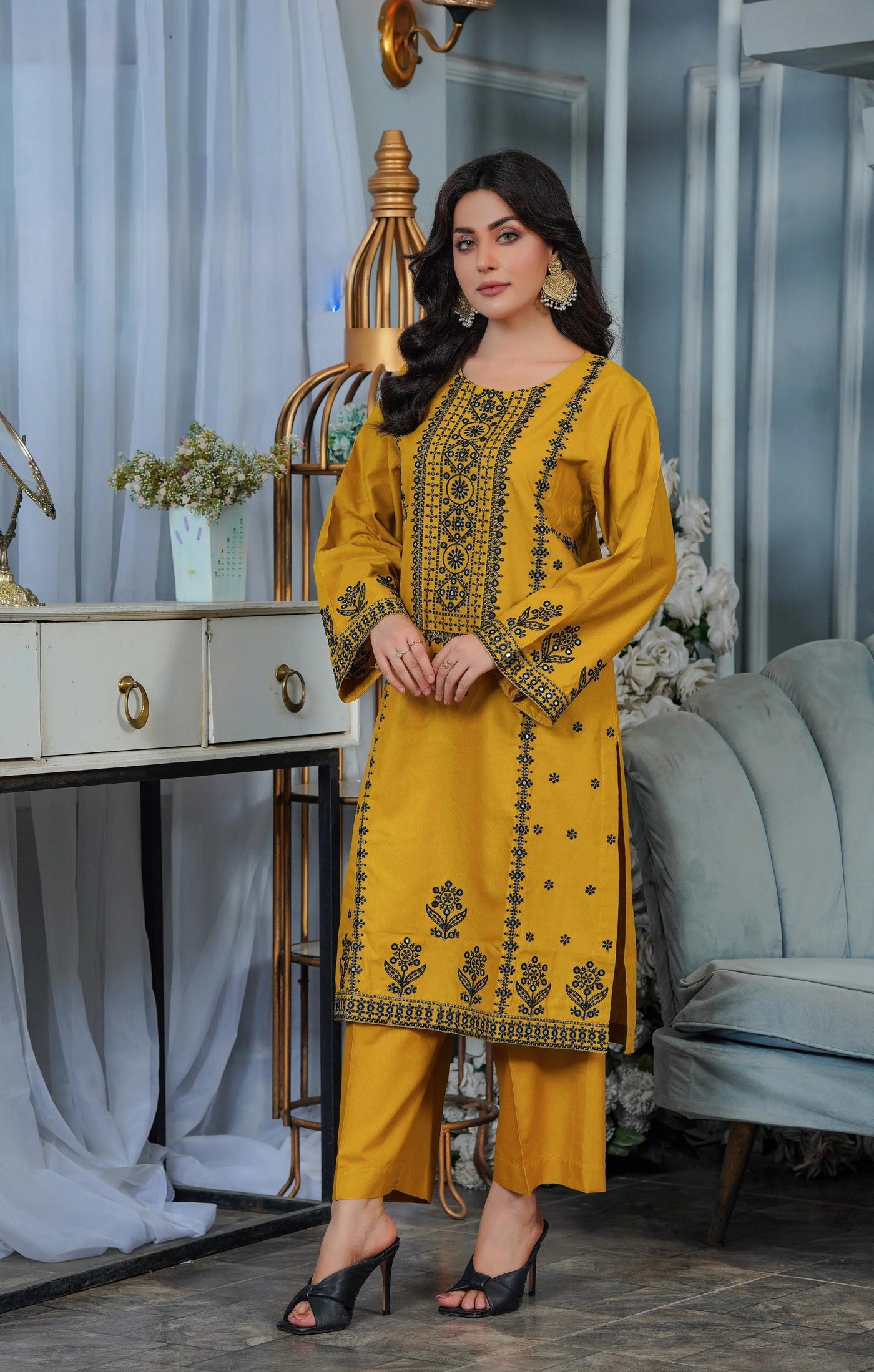 Embroidered Cambric Cotton 2pc - FW2124